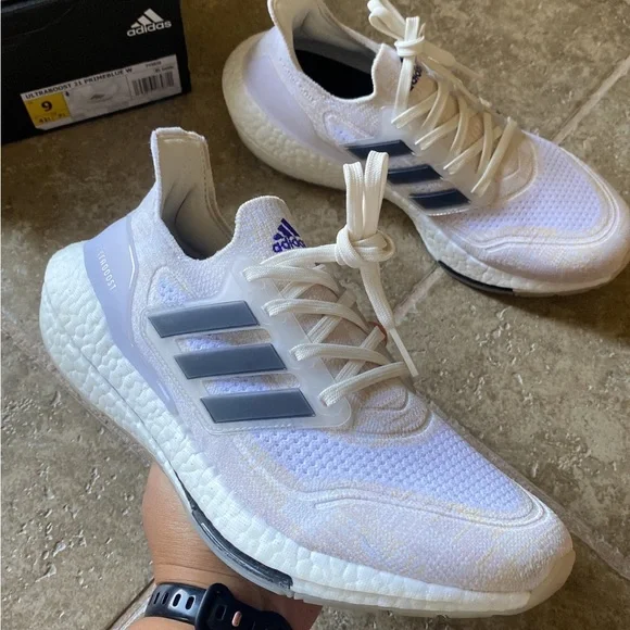 Rare Adidas Ultraboost 21 Primeblue Womens size 9 Ultraboost Shoes - Picture 13 of 13